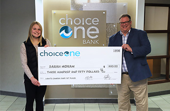 ChoiceOne Bank Local Teen Places 3rd in National Savings Video Contest