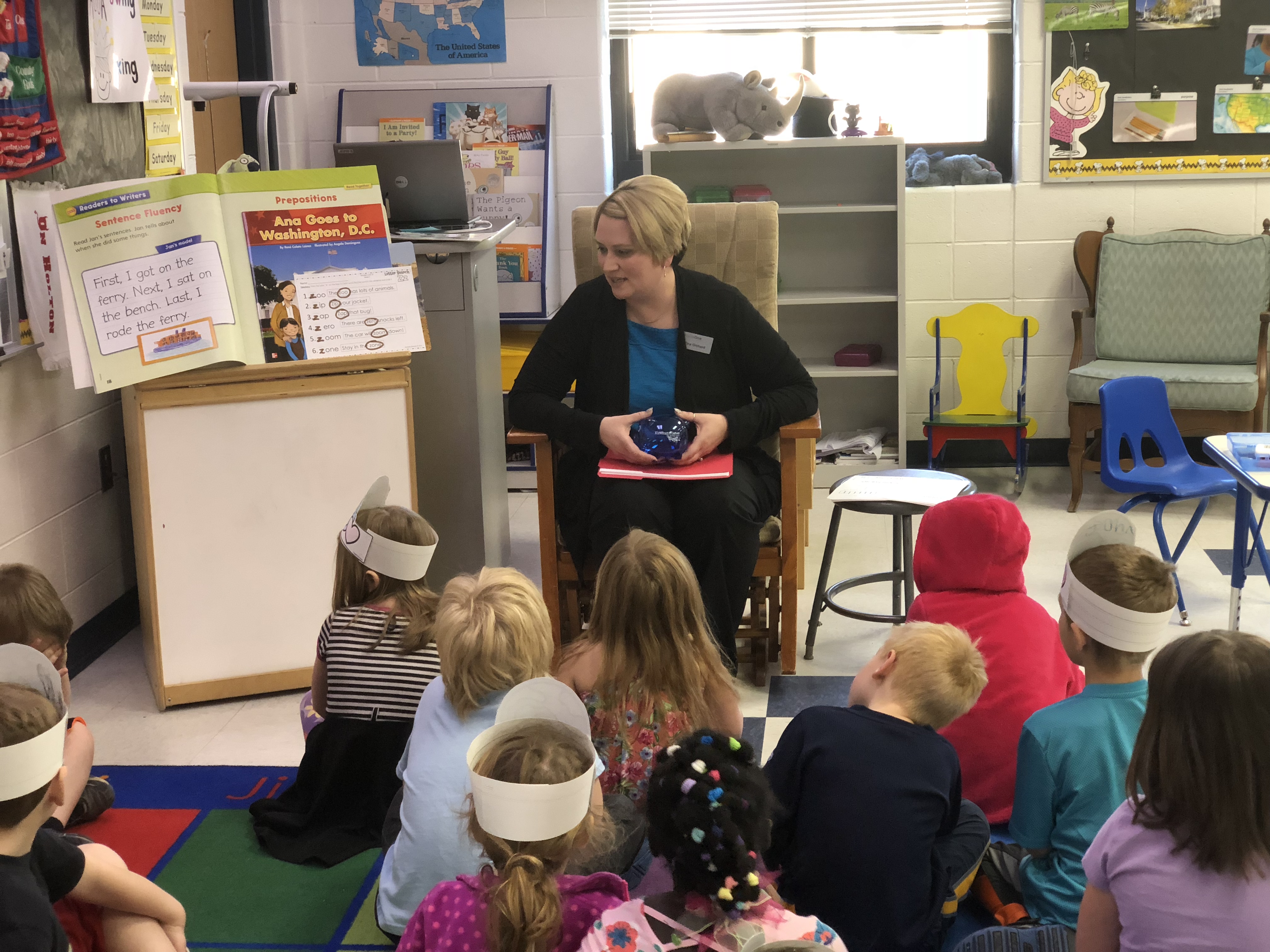Tina Reading to Class